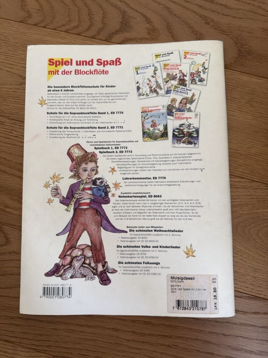 Livres: Spiel und Spass mit der Blockflöte 2 Schule – D'occasion à Oberdorf NW par sab_qgz6 2