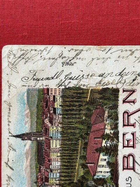 Cartoline postali: Loeb Bern 1900, antike Ansichtskarte, gelaufen – Usato da Bern venduto da oregonzwei 3