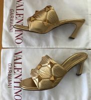 VALENTINO GARAVANI ROMAN STUD Sandale Gold 38 absolut NEUw