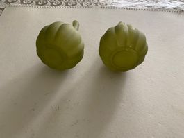 2x Vintage Kürbis Deko, Herbst Dekoration, Glas, Top!