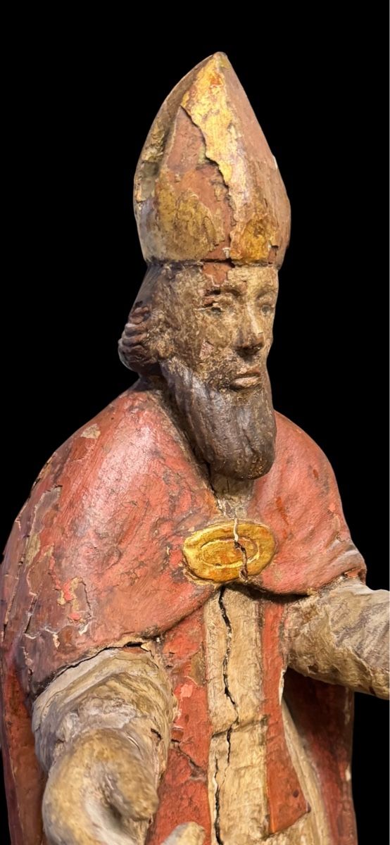 Statuette: Geschnitzte Bischofsfigur wohl 17. Jh - 60cm hoch – Usato da Ottikon venduto da san_w99n 5