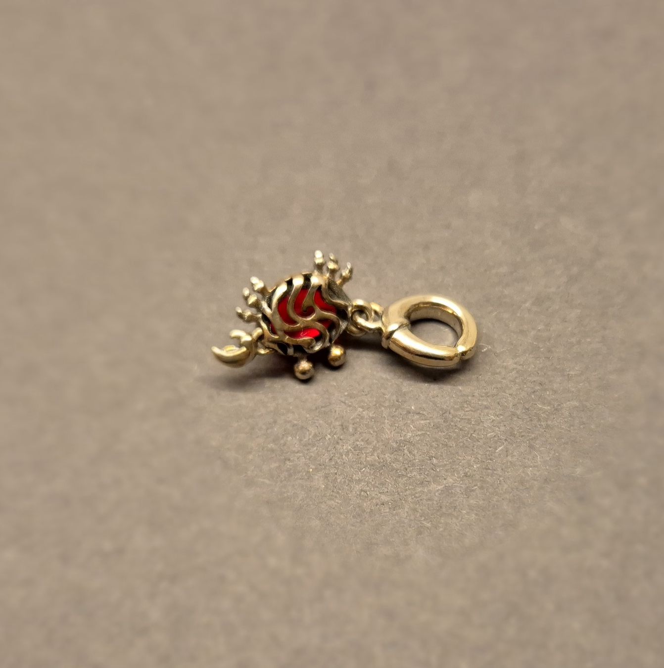 Anhänger: Silber Charm Krebs rot +Garantie – Neu (gemäss Beschreibung) aus Rotkreuz von Carbone_Bijou-Shop 1