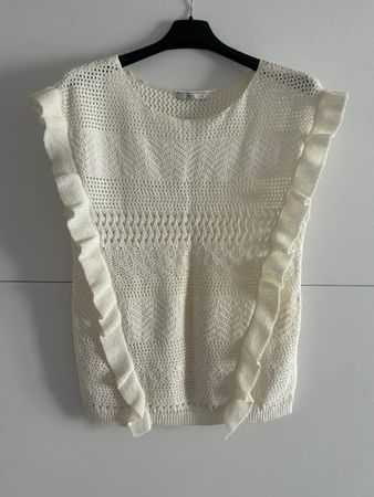 Damen Stricktop ecru Grösse S neuwertig
