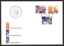 FDC Teil-Serie 1000-1002 Tourismus ET 21.6.2000