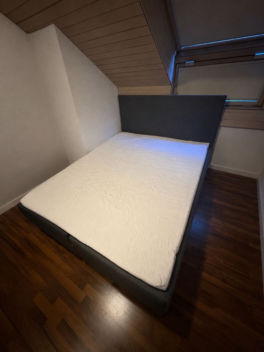 Conforama Letti: Boxspringbett aus Stoff grau 160x200cm – Usato da Kappel SO venduto da Kimi049 2