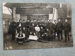 Echt Photo Karte / Grenzbesetzung 1914 in Wangen 