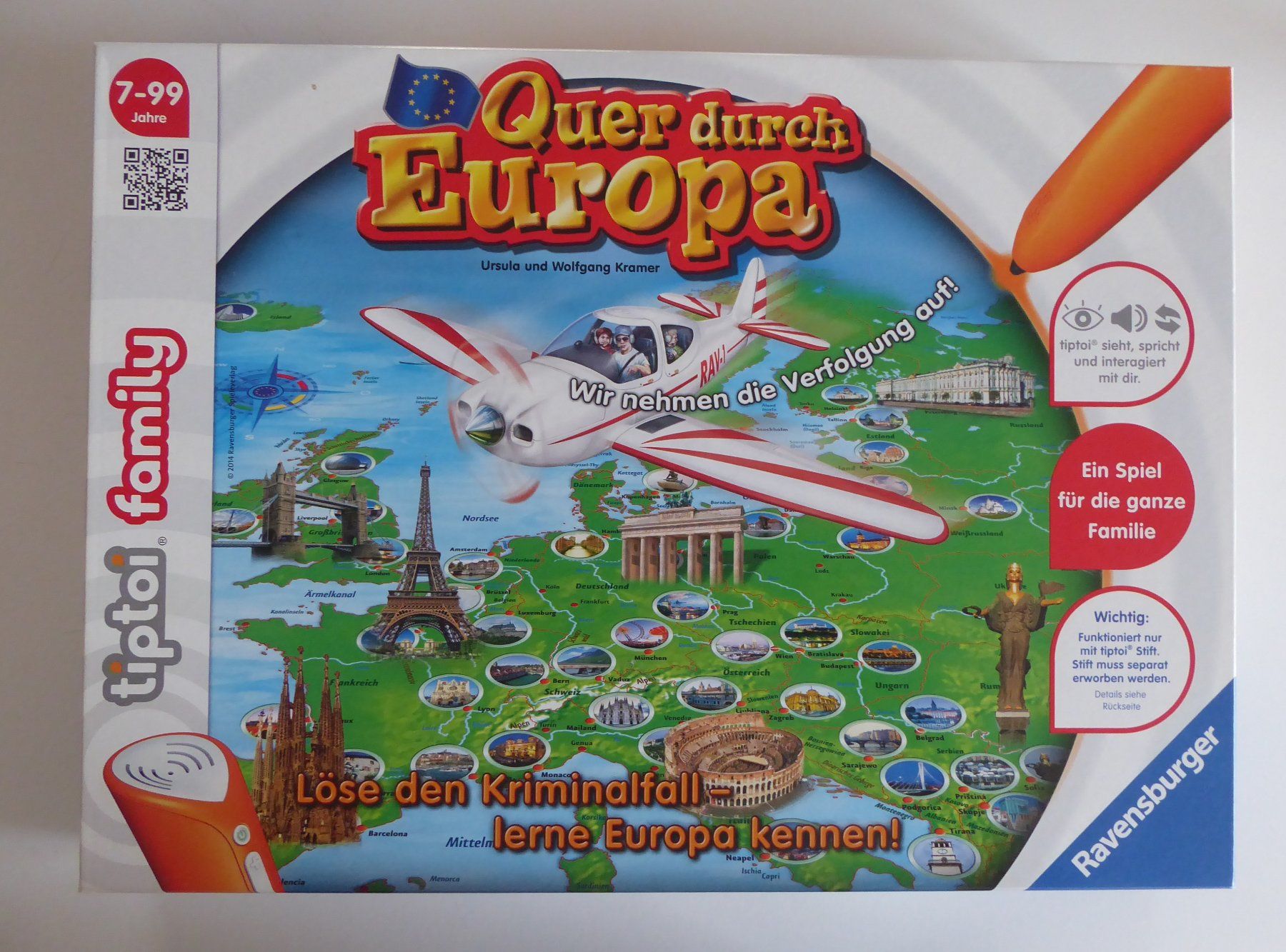 Tiptoi Giochi: Tiptoi Spiel "Quer durch Europa" - Krimispiel für Kinder – Usato da Wettingen venduto da tonia3