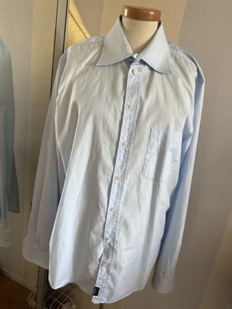 Strellson Hemd Gr. 40 15 3/4 hellblau slim fit