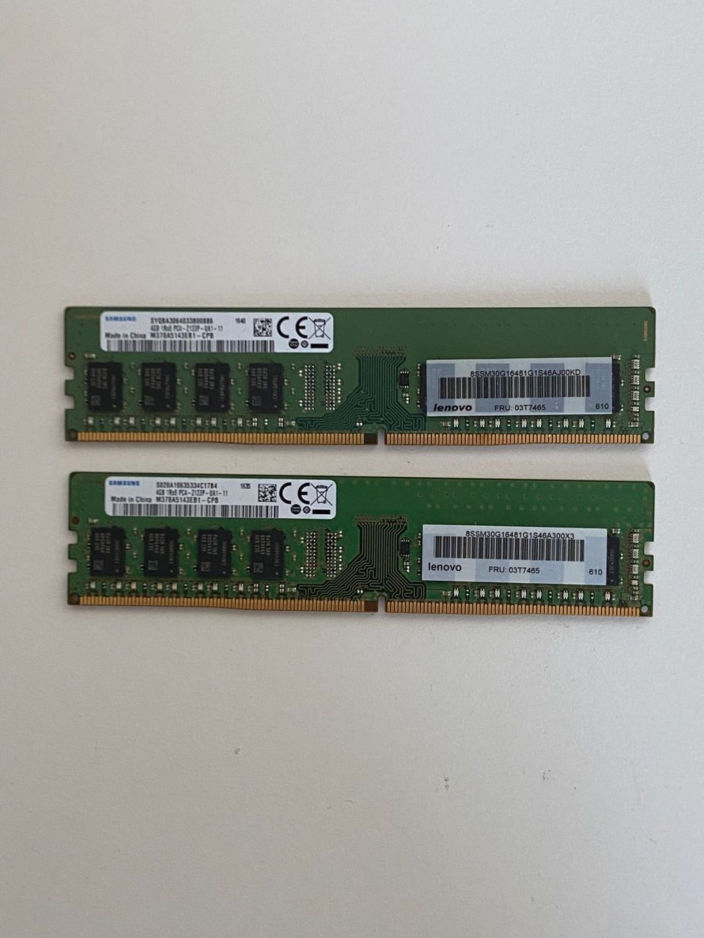 Memoria / RAM: 2x 4GB 1Rx8 PC4 2133P – Usato da Ballens venduto da CyprienJ