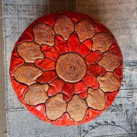 Marrokanische Leder Pouf | LIQUIDATIONSVERKAUF