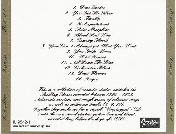CD: The Rolling Stones – Nuovo (secondo la descrizione) da Aeschi SO venduto da Stones55 1