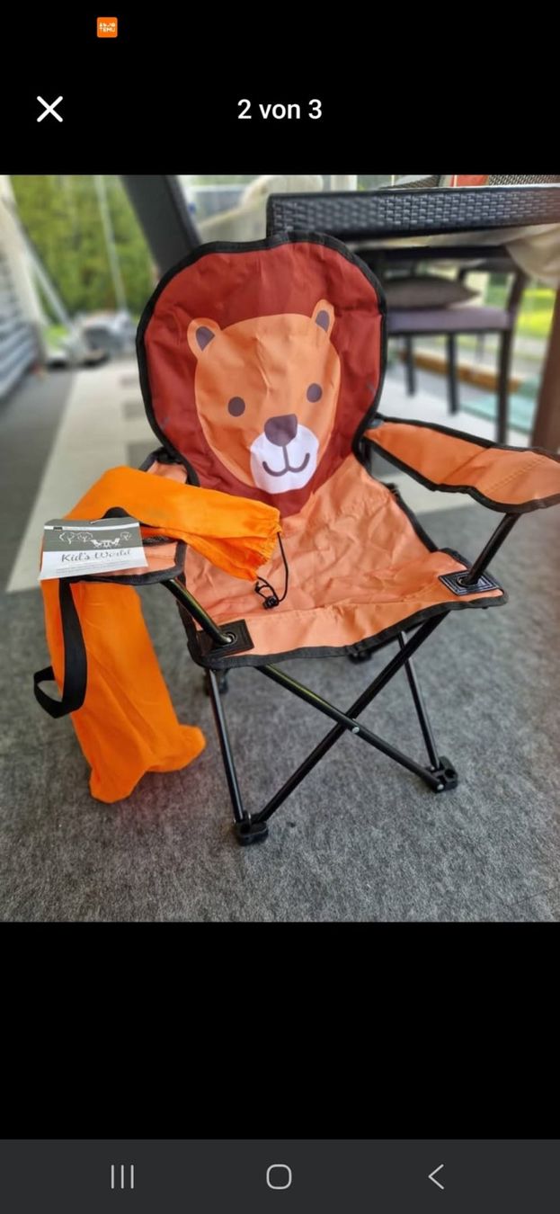 Sedie: Kinder Campingstuhl – Nuovo (secondo la descrizione) da Gossau SG venduto da FabianW.