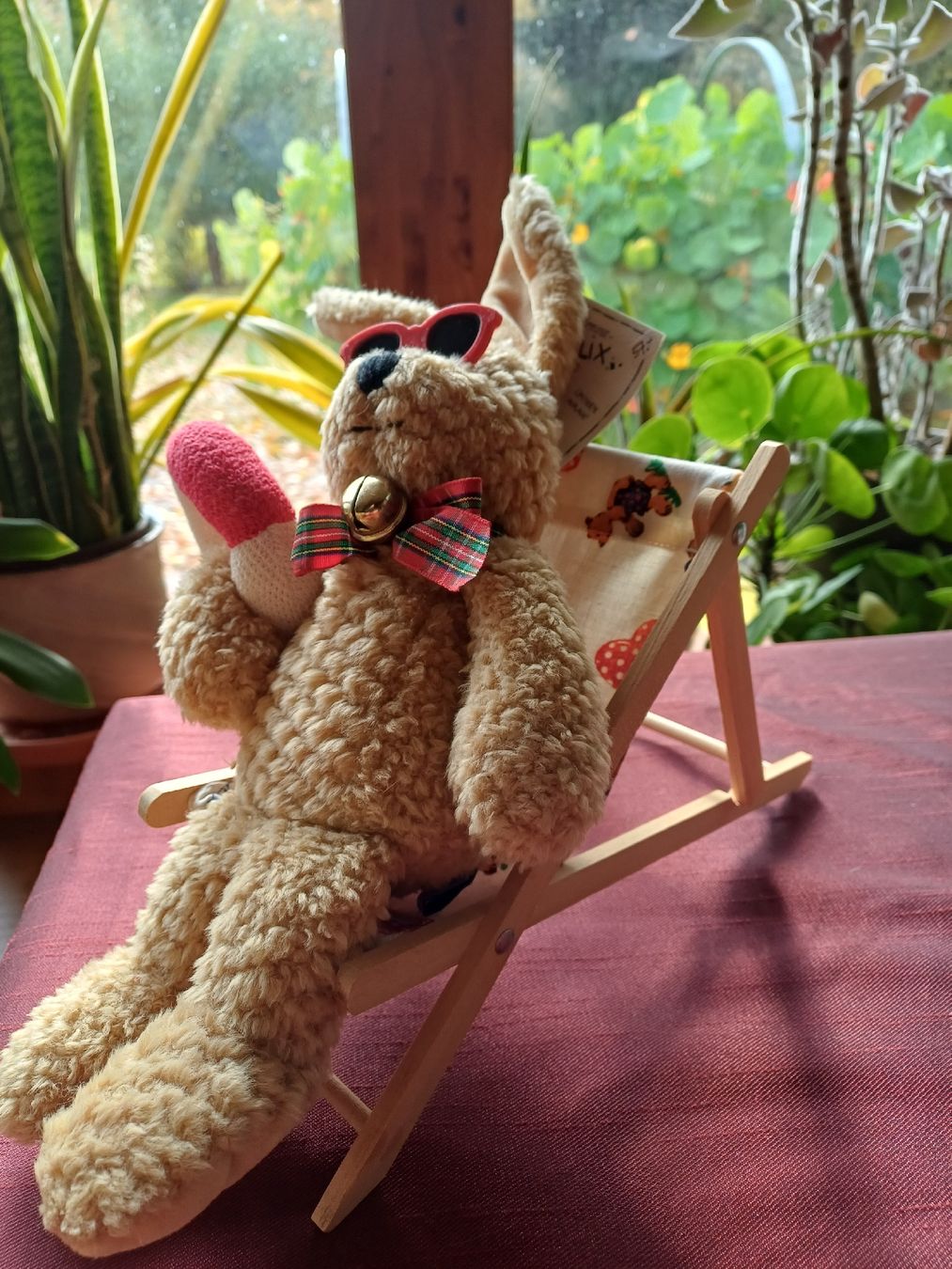 Statuette: Cooler Sommer-Felix aus Stoff – Nuovo (secondo la descrizione) da Gächliwil venduto da lesidees 2