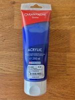 Caran d'Ache Acrylfarbe Dunkelultramarinblau 250ml neu