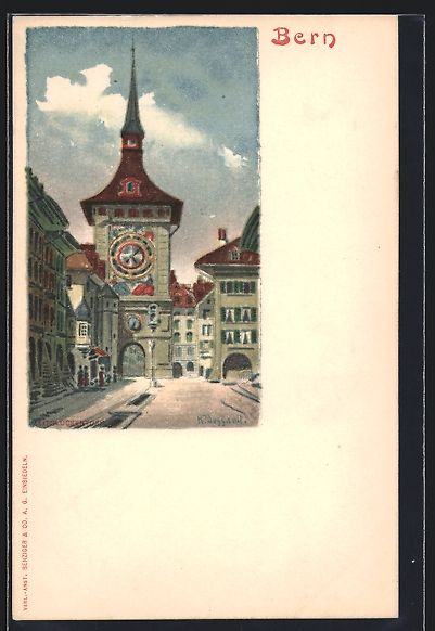 Cartoline postali: AK Bern, Blick auf die Zytglogge – Usato da Berlin venduto da bartko-reher