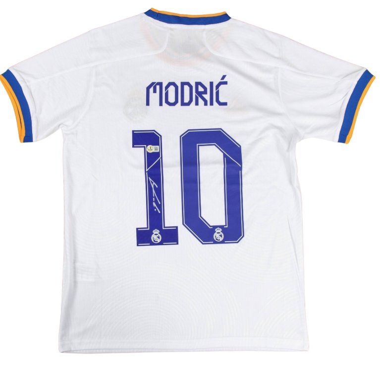 Canottiere & Pantaloni: Luka Modric Signed Jersey - Beckett – Usato da La Tour-de-Peilz venduto da Tyalos_Cards