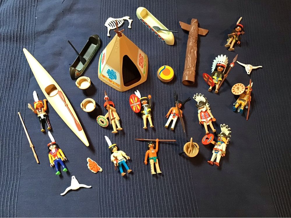 Playmobil Tipi Indiens Réf 3121 De 1974 – Rare Et Complet – Occasion