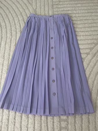 Lucienne Suisse Vintage Rock, Gr. 38, Lila Plissee - Falten