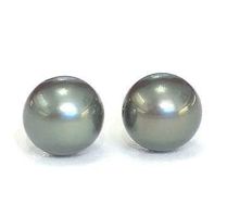 Tahiti-Perlohrstecker 8.5-9mm, 750 Weissgold, statt 790 CHF