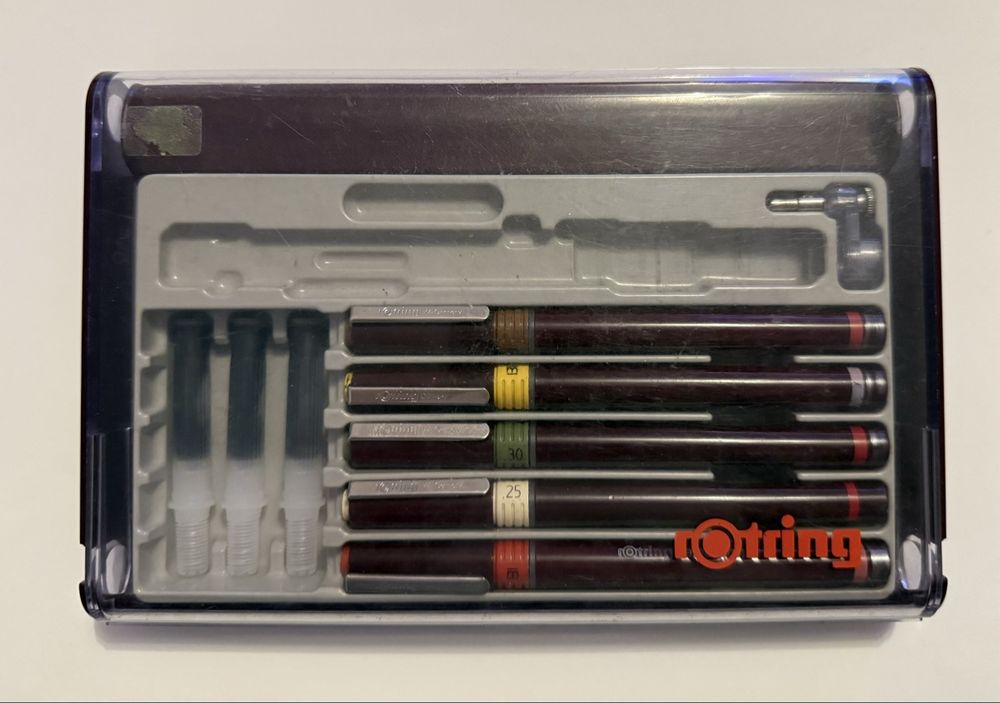Rotring Zeichentuschefüller-Set, 5 Stk. , Top! (Gebraucht) in Oetwil an ...