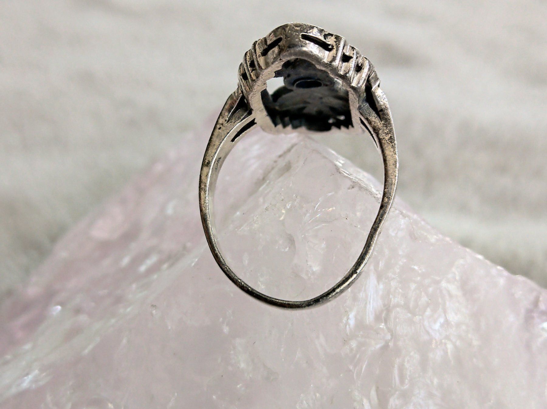 Anelli: Ring Silber 925 mit lila Stein – Usato da Istighofen venduto da Ringparadies 1