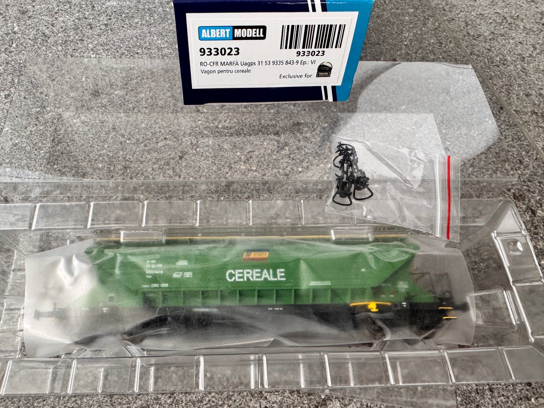 Albert Modell Modelleisenbahnen: Albert-Modell 933023 RO-CFR Uagps Getreidewagen – Gebraucht aus Basel von szbdsfrjs 7