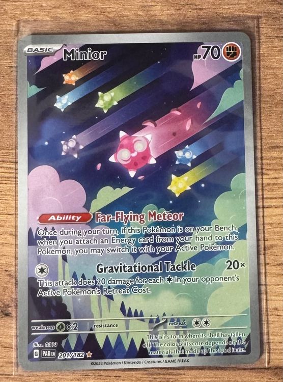 Minior ILLUSTRATION ART RARE 201/182 Pokemon Paradox Rift | Kaufen auf ...