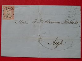24D (24B3) von FAOUG VD nach AIGLE, Kat: 160.- sehr schön!