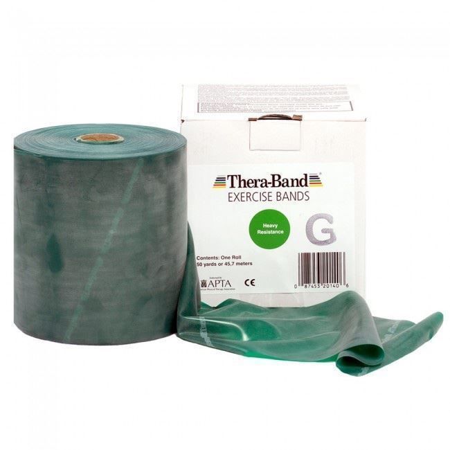 Hometrainer: Thera-Band grün 45 Meter Rolle – Nuovo e nell'imballaggio originale da Rütihof venduto da t-space