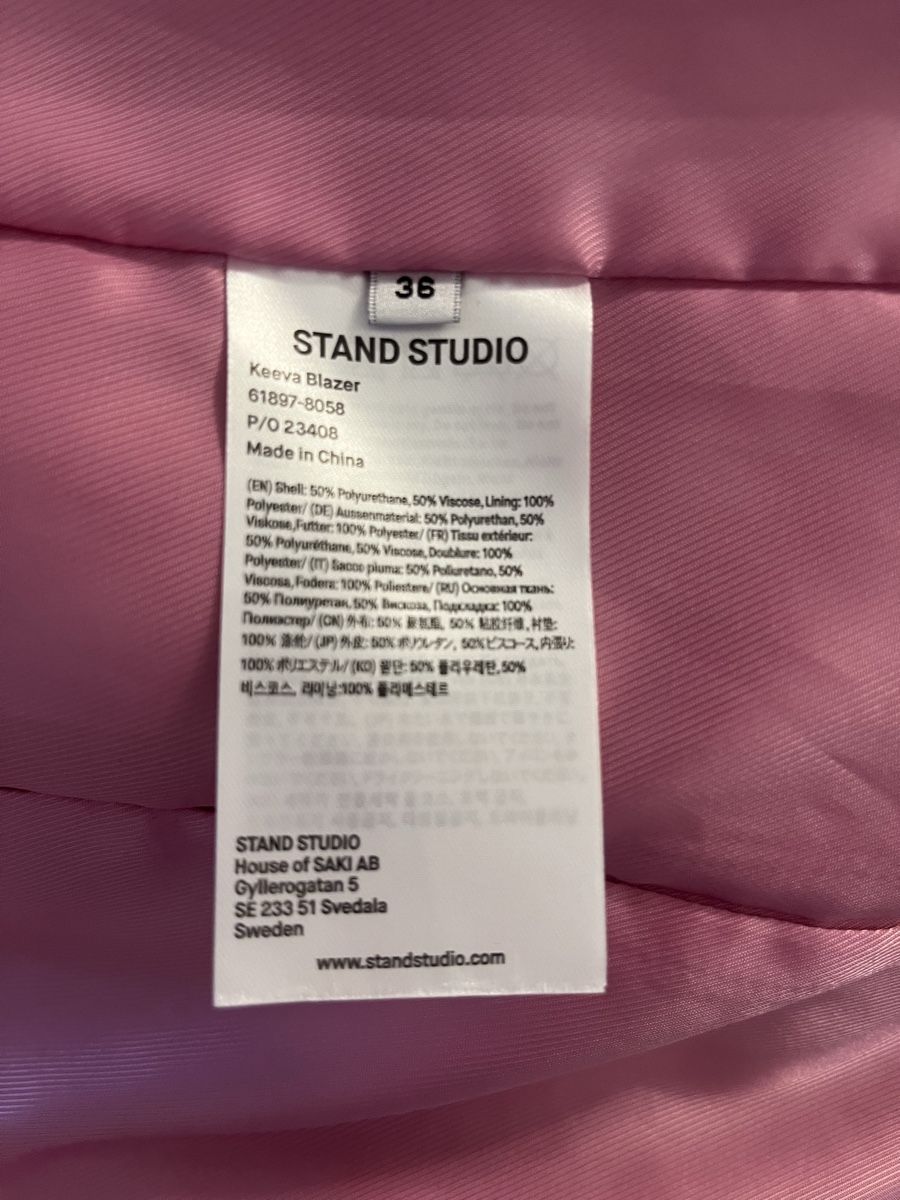 Stand Studio Vestes: Blazer rosa STAND STUDIO taglia 36  – Neuf (Voir description) à Zürich par carlot_2023 5