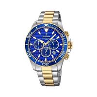 Festina Sport Chronograph blau gold bicolor