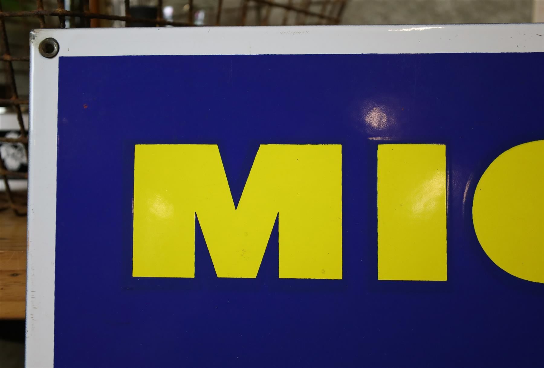 Michelin Insegne: XL Emailschild "Michelin" ca. 95 x 95 cm – Usato da Birrwil venduto da brandschatz_birrwil 5