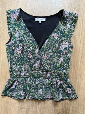 Top vert fleuri Morgan, t.34/XS