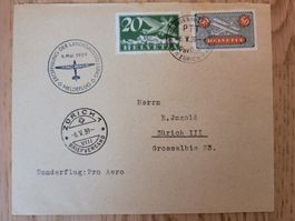 Flugpost, Pro Aero vom 06.10.39, schöne Stempel
