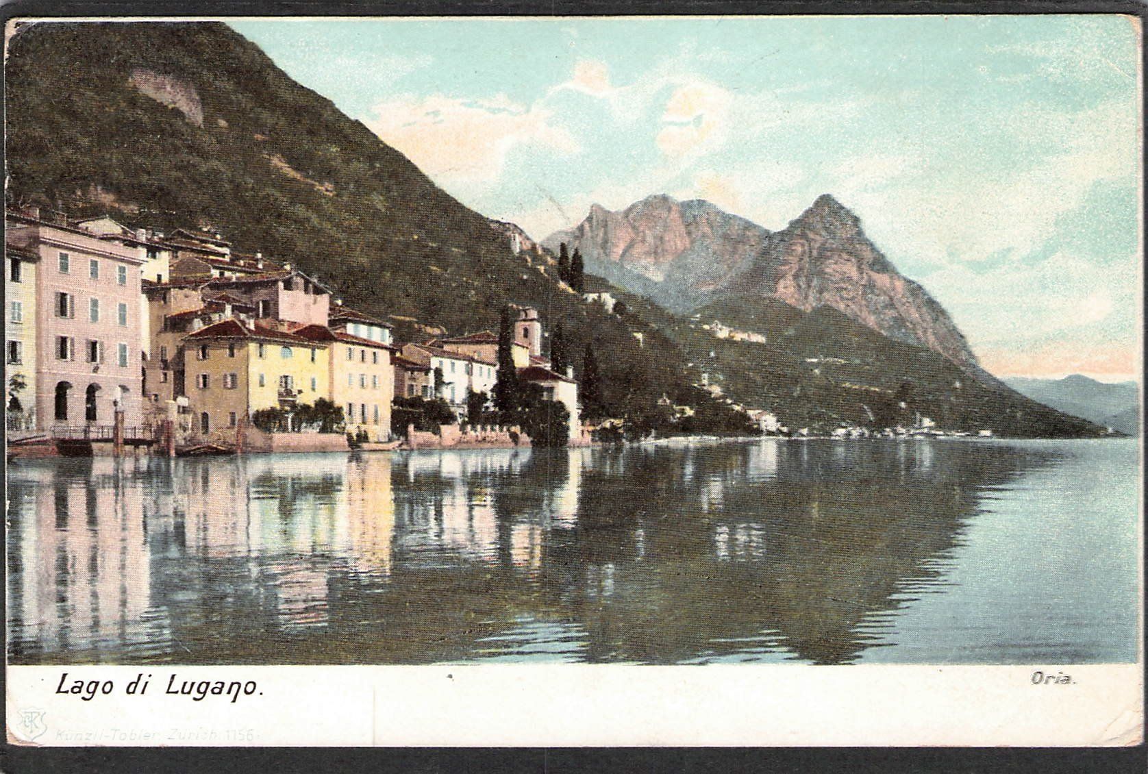 Cartoline postali: ,Lago di Lugano , 1903 – Usato da Reichenburg venduto da ibiza18