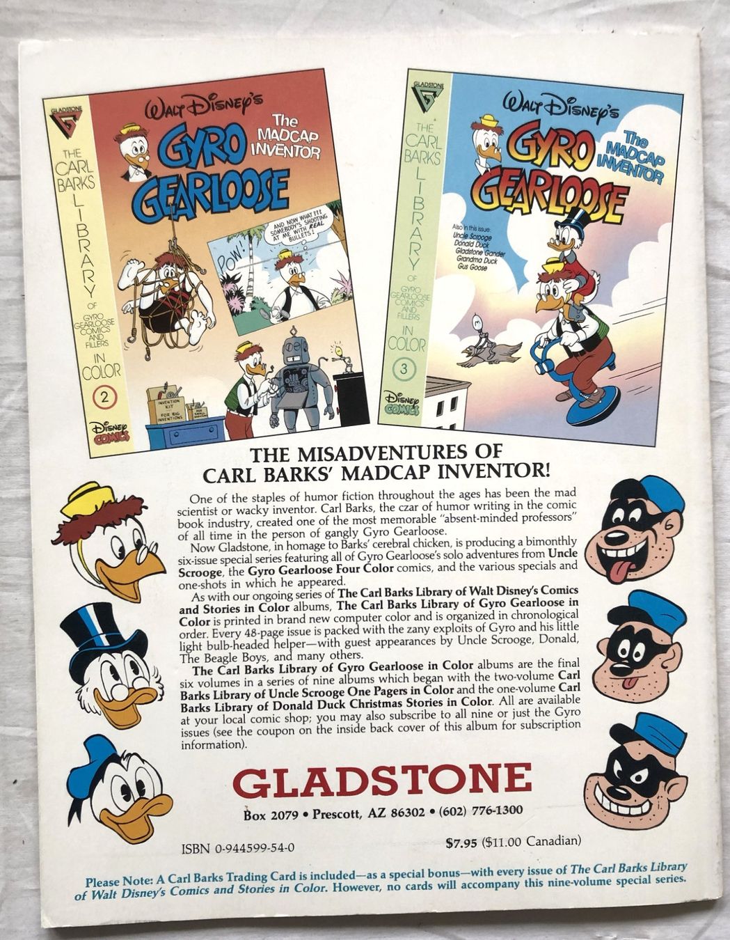 Fumetti: Walt Disney's GYRO GEARLOOSE 1 - Comic - Carl Barks Library – Usato da Schaffhausen venduto da durruti 4