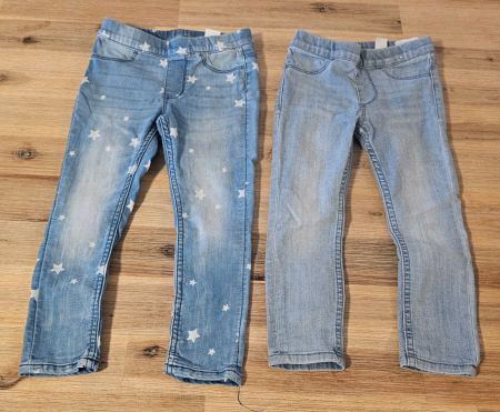 Set 2 Mädchen Jeggins Jeans Hosen, Grösse 98