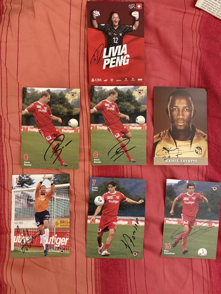 Autogramme: Diverse signierte Autogrammkarten CH Fussball – Gebraucht aus Rüschlikon von andi_841