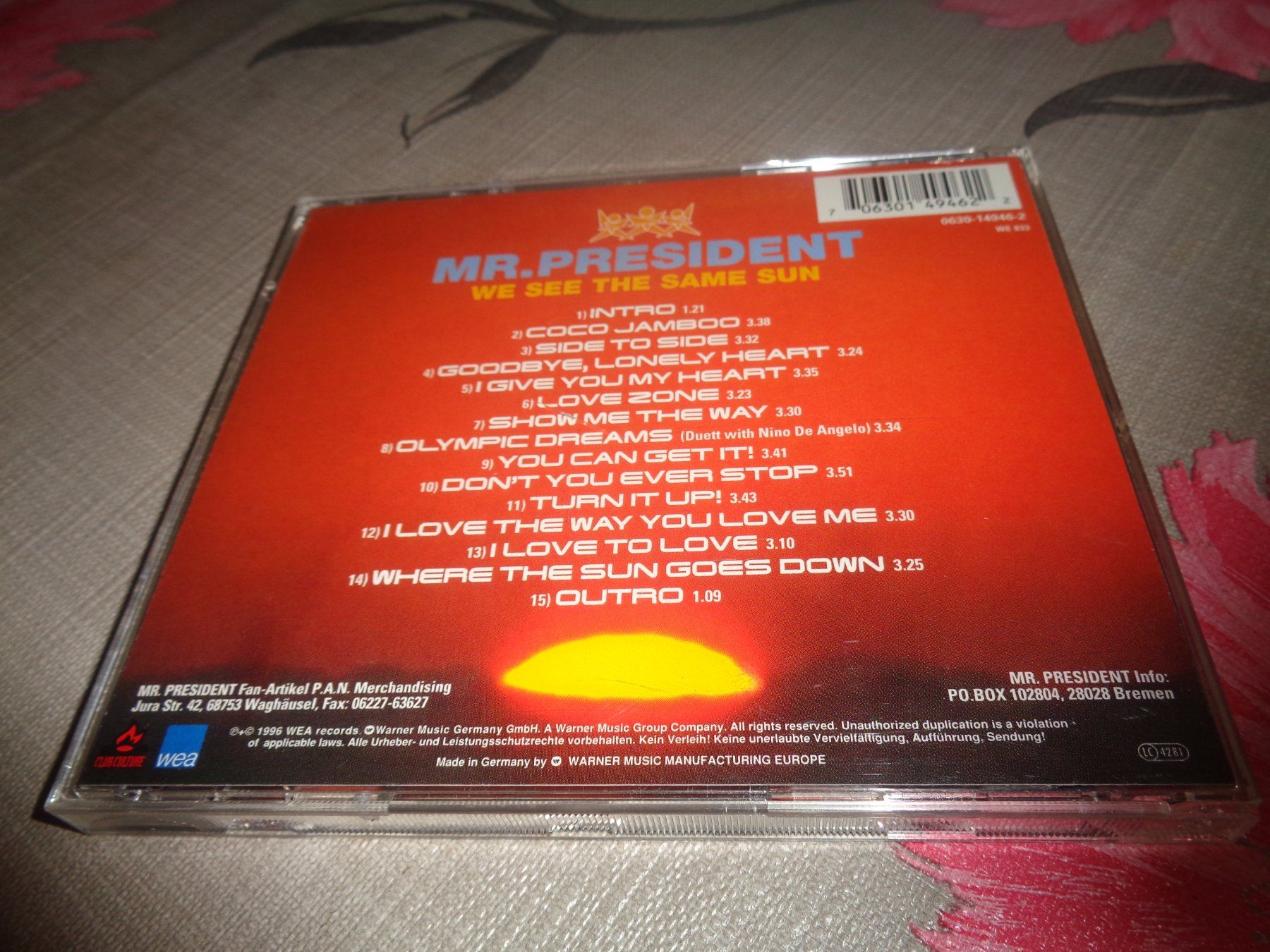 CD: Mr. President - We See the Same Sun CD – Usato da Olten venduto da Disc-Ausverkauf 1