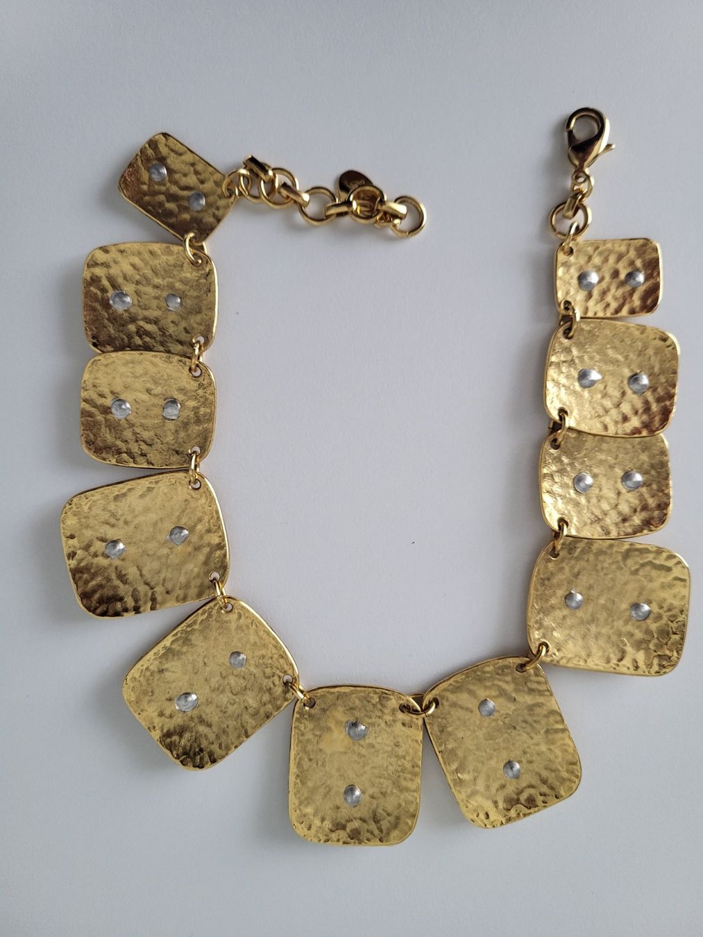 Ketten: Gold-silberfarbige Statementkette – Neu (gemäss Beschreibung) aus Zürich von sueth 2