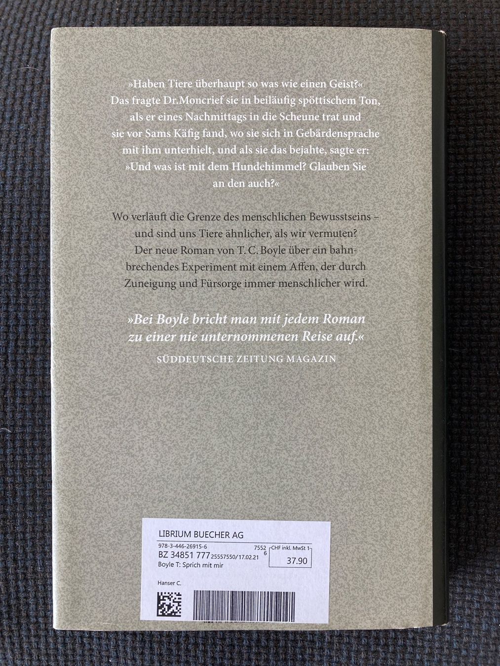 Libri: T.C.Boyle, Sprich mit mir – Usato da Baden venduto da Yoyo1 1