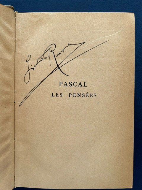 Bücher: Pascal, Les Pensées, Larousse 1926, schönes Exemplar – Gebraucht aus Bern von oregonzwei 2