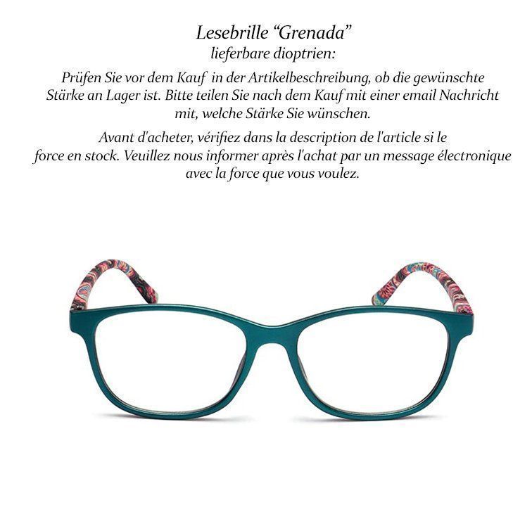 Occhiali & Lenti: Lesebrille Grenada +1.0 +1.5 +2.0 +2.5 +3.0 +3.5 +4.0 – Nuovo e nell'imballaggio originale da Pfäffikon SZ venduto da ANNAPURNA8091
