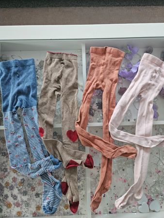 4 Paar Kinderstrumpfhosen gemischt