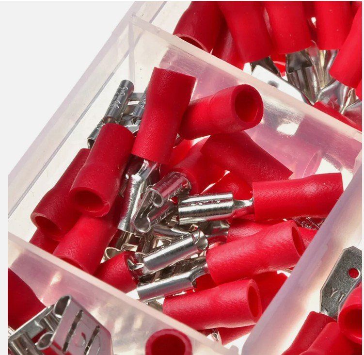 Convertitori: Steckverbinder 280 tlg Kabelschuhe Sortiment Flachstecker – Nuovo (secondo la descrizione) da Kirchdorf AG venduto da Aarereussshop 7