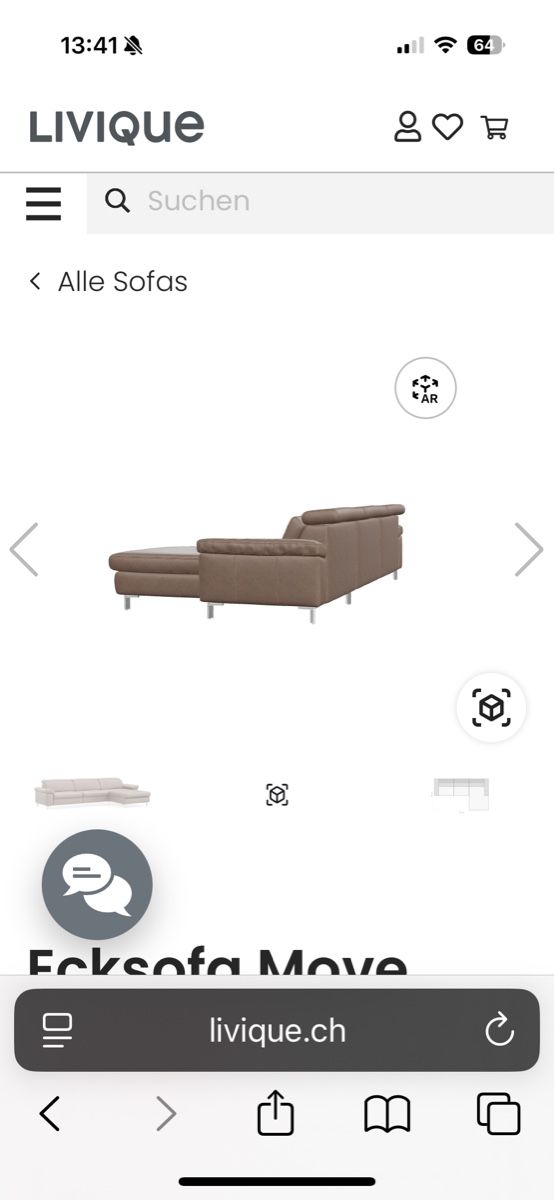Sofas: Sofa Echtleder Ecksofa Move – D'occasion à Winterthur par tanscha 5