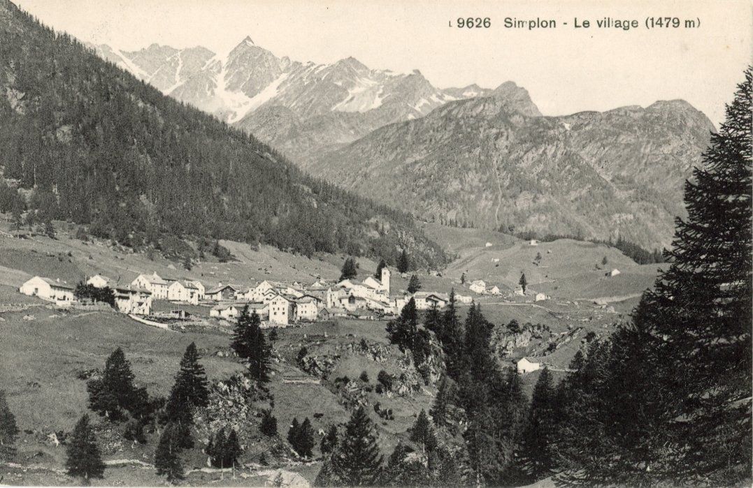 Cartoline postali: Simplon - Dorf  VS   -   4  diverse Karten – Usato da Brig venduto da Valcards54 3