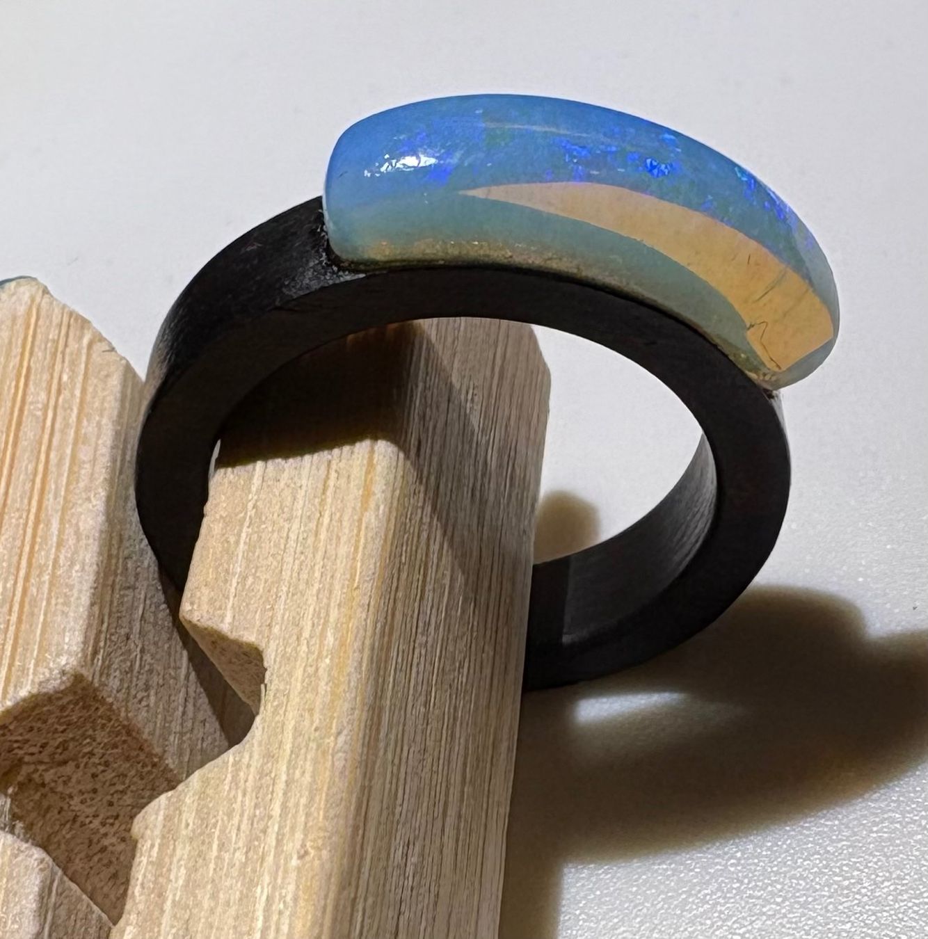 Anelli: Opal Ring Mooreiche, Gr.54, Coober Peedy Australien – Nuovo (secondo la descrizione) da Wilen b. Wil venduto da Tschirio 6