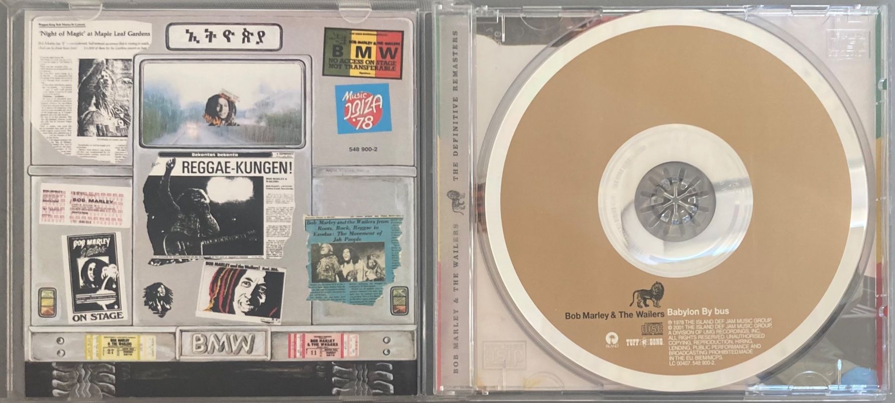 CD: BOB MARLEY & THE WAILERS - BABYLON BY BUS – Usato da Poliez-Pittet venduto da Newtown-Records 2