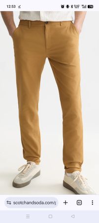 Chinos Scotch & Soda Mott Super Slim Fit W30/L32 mustard NEU